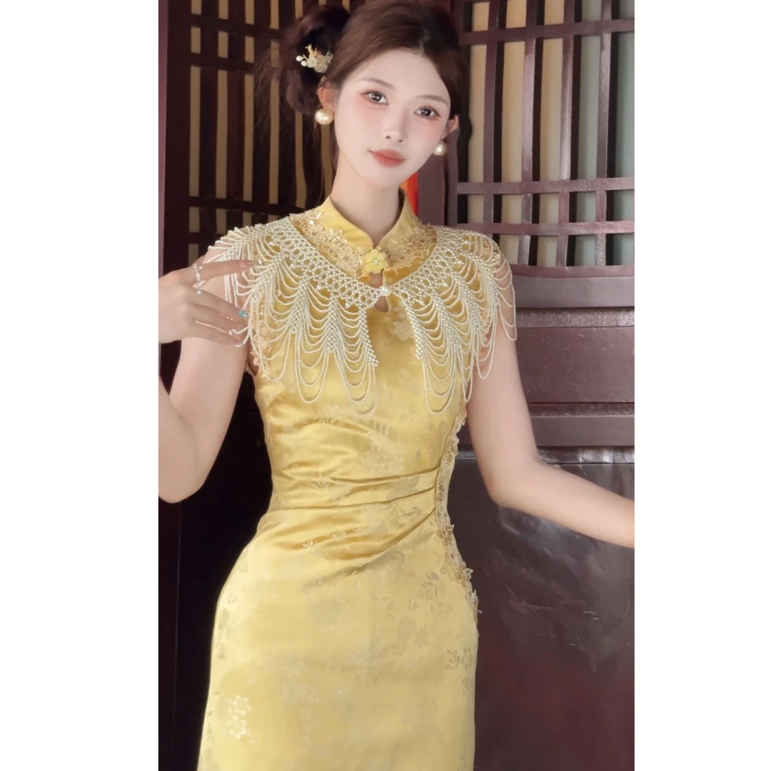 【婉婉定制】【金粉世家】新款旗袍国风爆款春夏连衣裙CDW5QP6041B