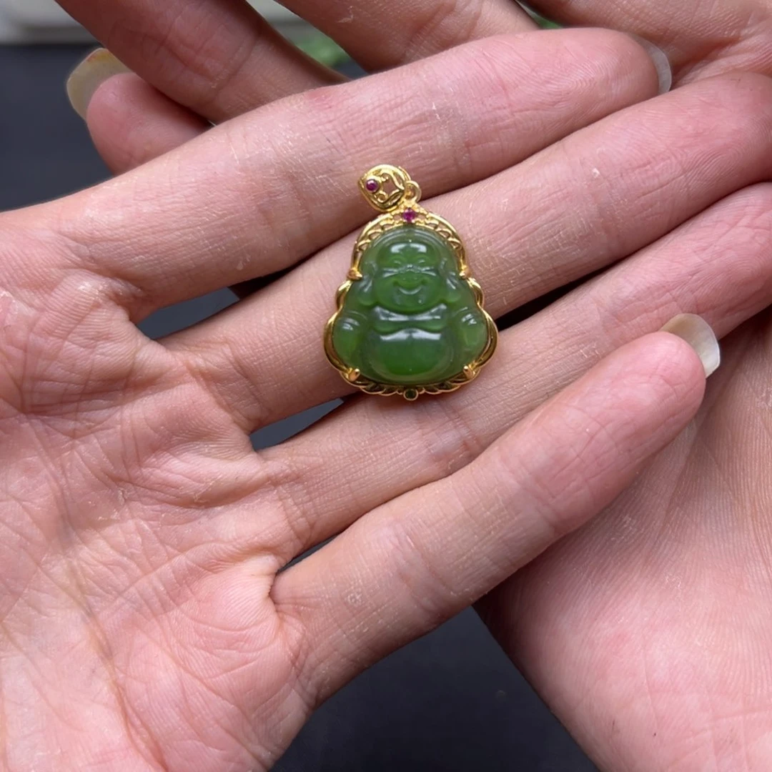 和田玉手链未镶嵌碧玉佛公多样性拍一发一