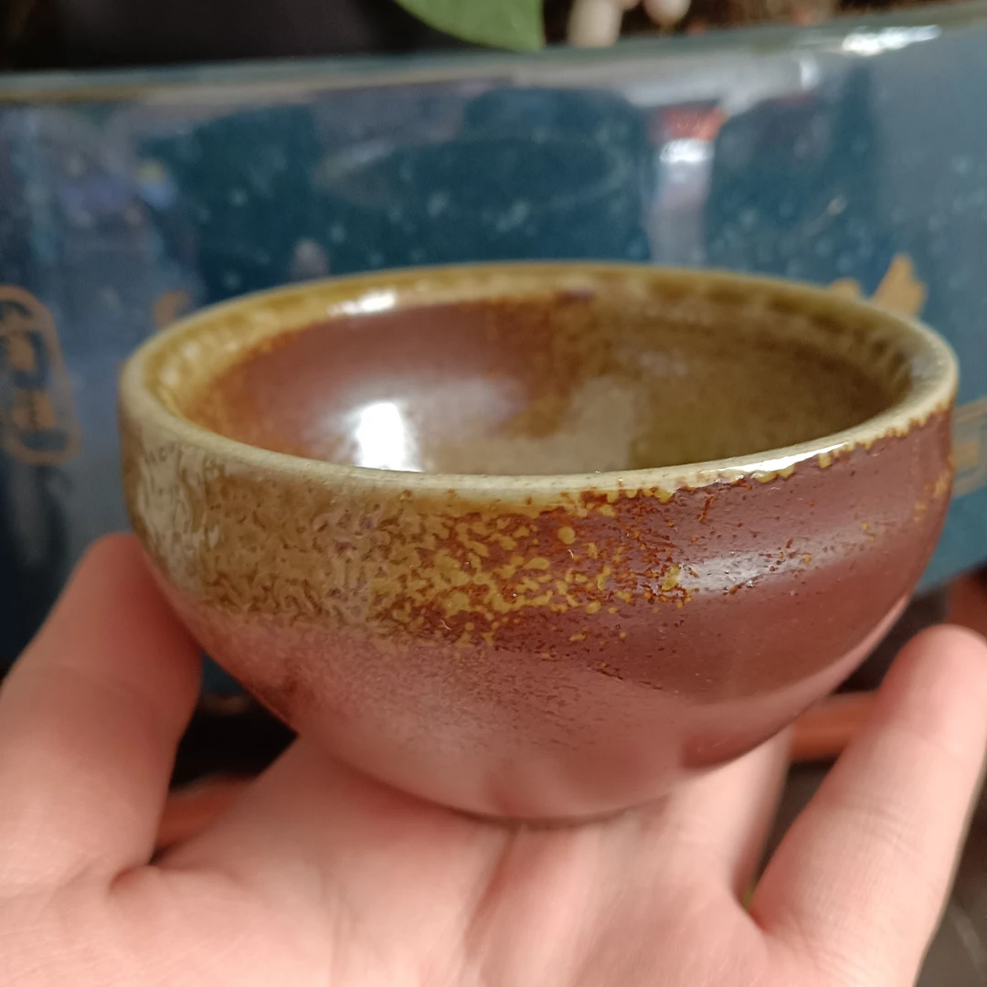 儒陶精品全手工纯柴烧水缸杯窑宝150ML