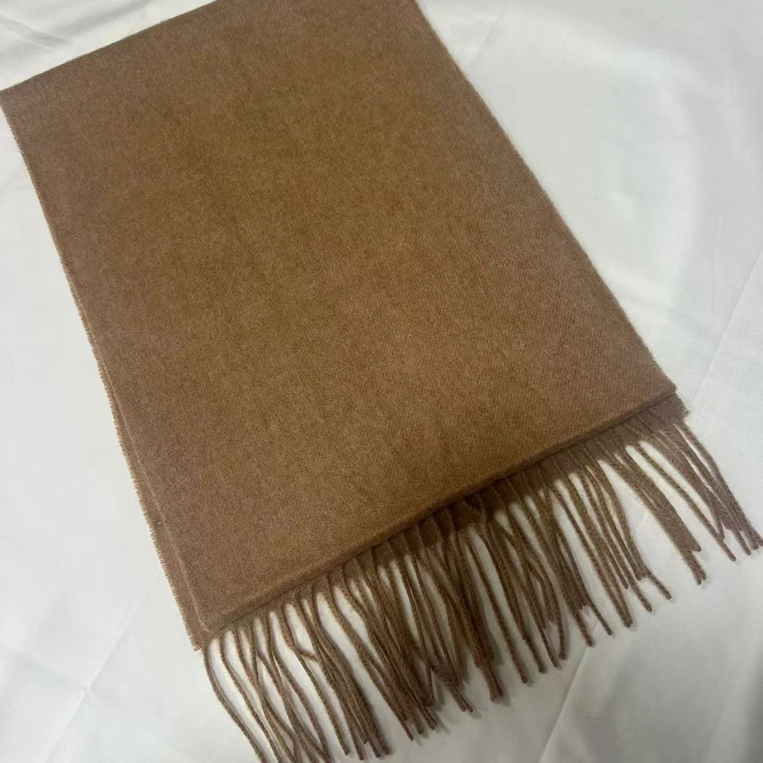 羊绒长巾-焦糖棕 30*180cm丝巾