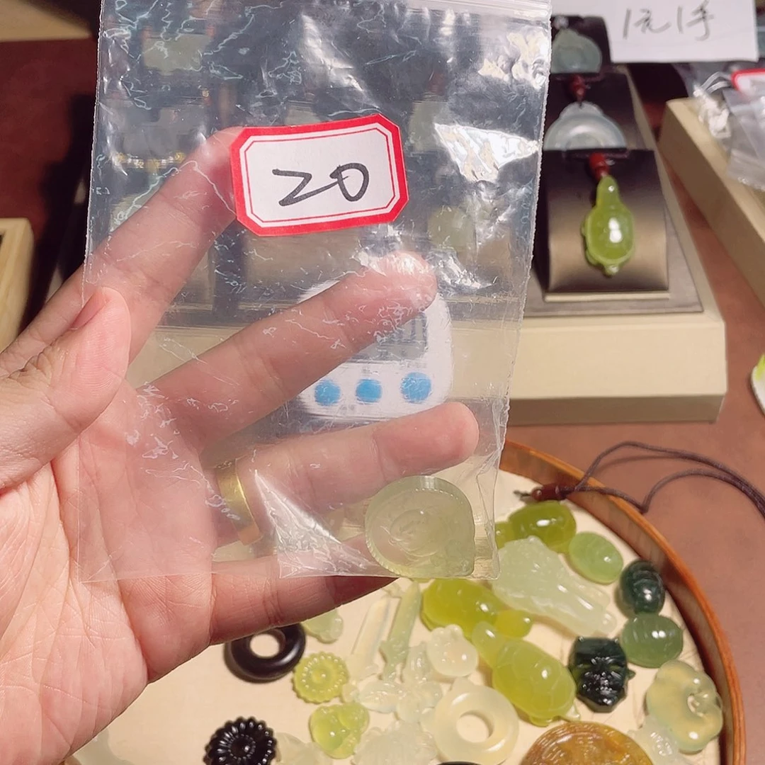 蛇纹石玉合金颈饰N*