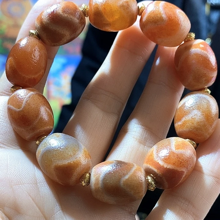 冰***卍玛瑙/玉髓（覆膜）未镶嵌手链