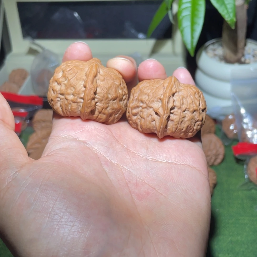 文玩核桃把件边42南瓜墩