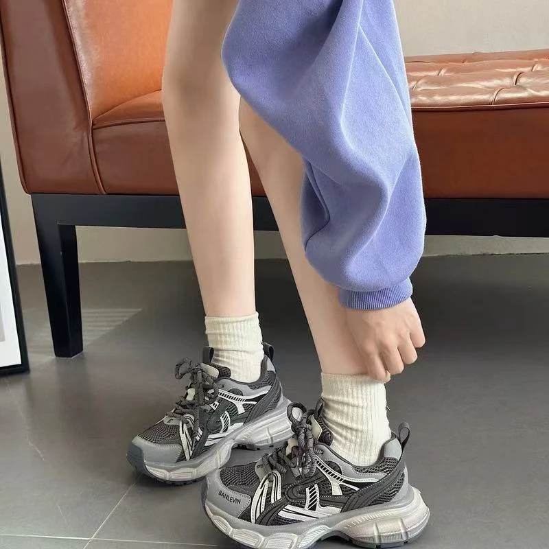 【银河之恋】春季新款2025复古显瘦运动休闲鞋女166318