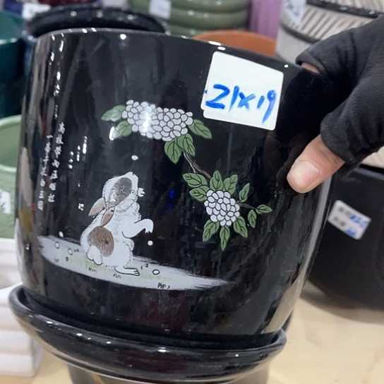 外贸尾货多肉绿植陶瓷花盆