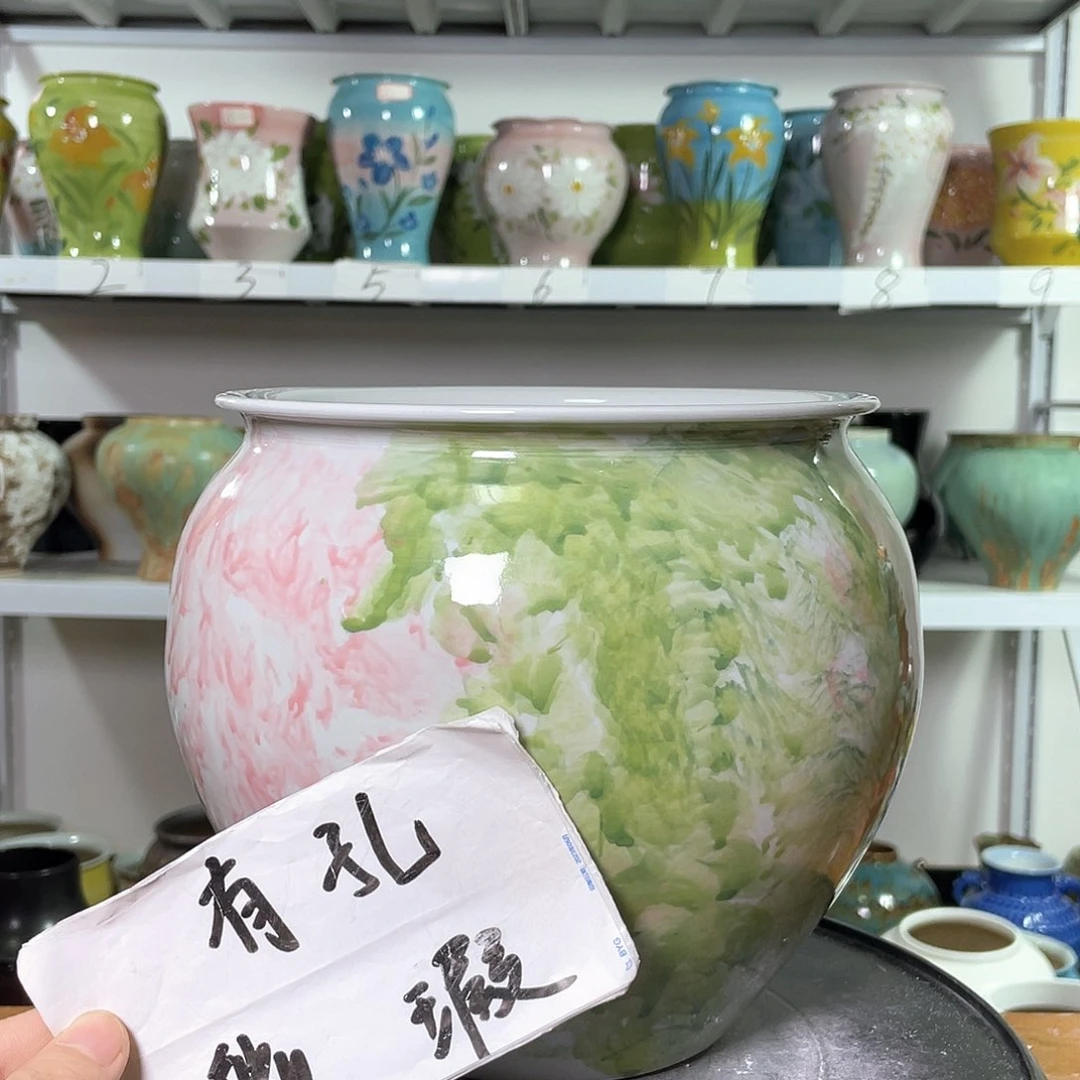 景德镇陶瓷花盆花器暇256