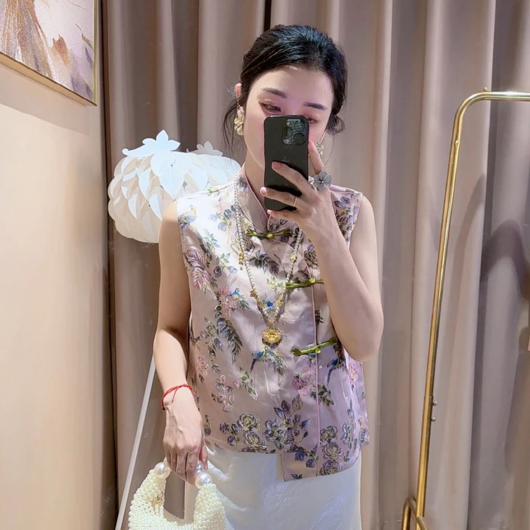 【盛夏】2025夏季新款新中式国风文艺气质返潮复古国潮文化女马夹