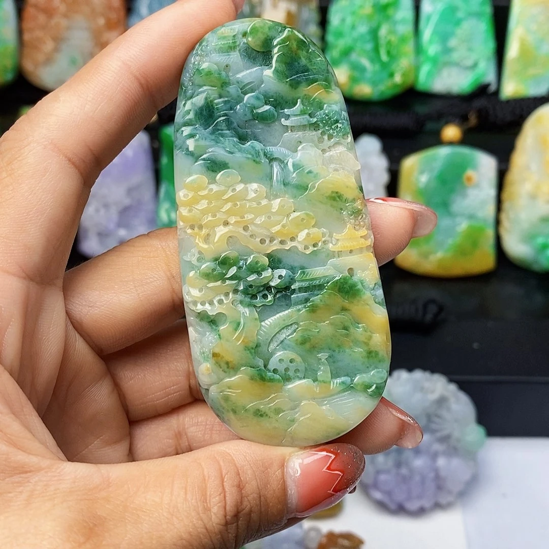 定制翡翠未镶嵌翡翠A货一物一证
