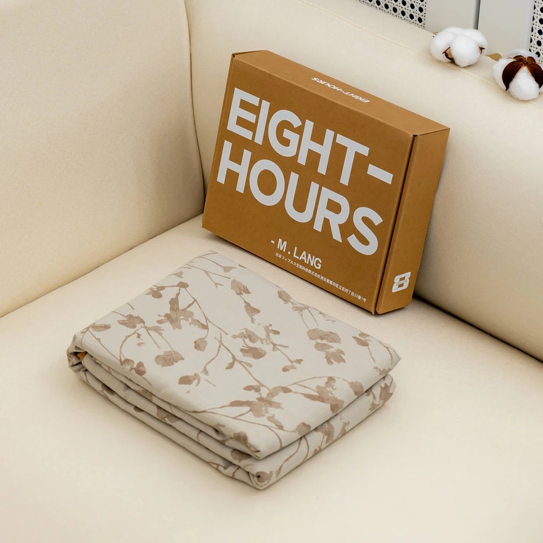 【京会社】长绒棉钉扣被罩 花枝