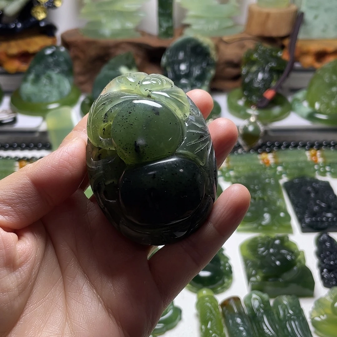 蛇纹石玉未镶嵌手把