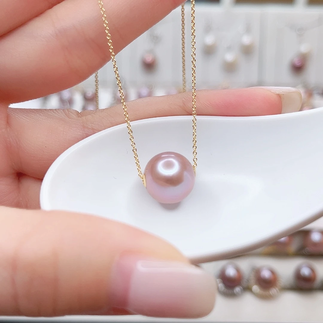 吊坠(赠链)18K金镶嵌淡水珍珠