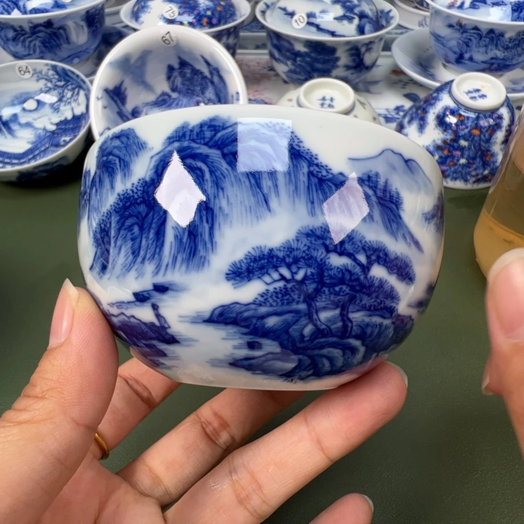 陶瓷景德镇纯手绘茶具木木70