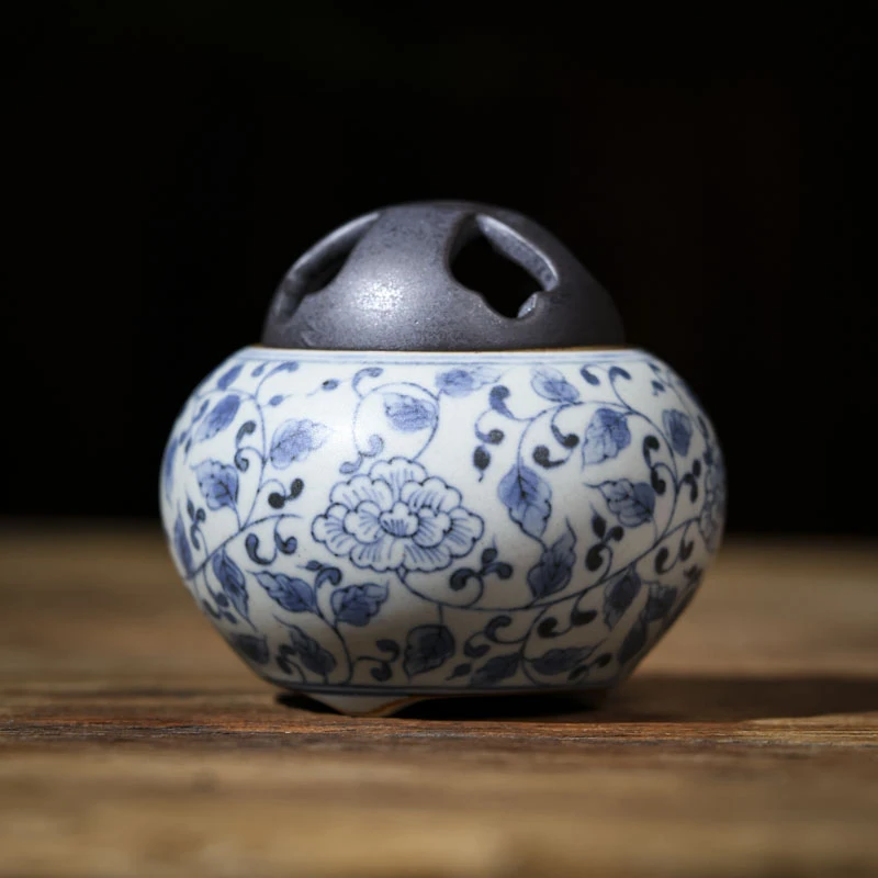 【叁山】缠枝莲-朴云堂-三足香炉（朴炉0006）