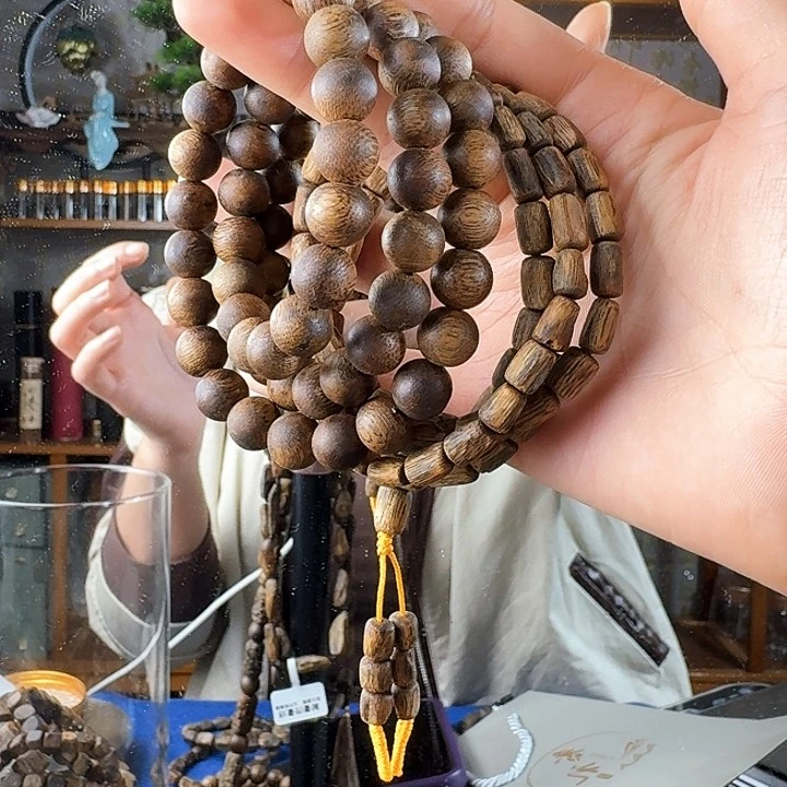 沉香手串@**浩奇楠沉香手串两串37.4克