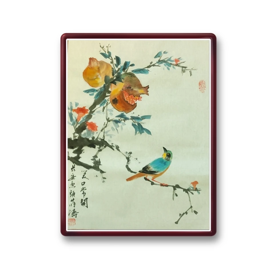 《笑口常开》长安鱼头·薛涛 手绘年年有余、国画鲤鱼、花鸟画作品。