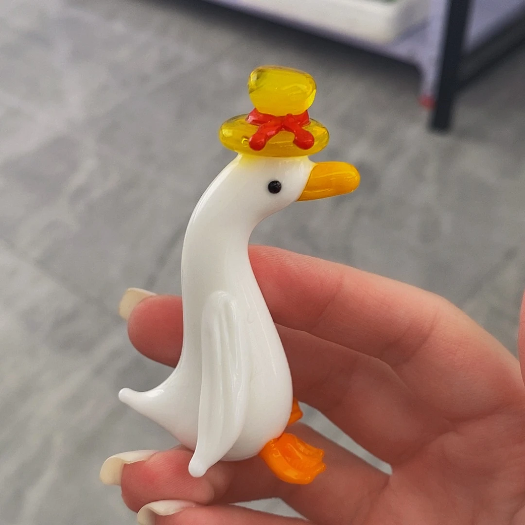 琉璃手工艺品帽子大鹅