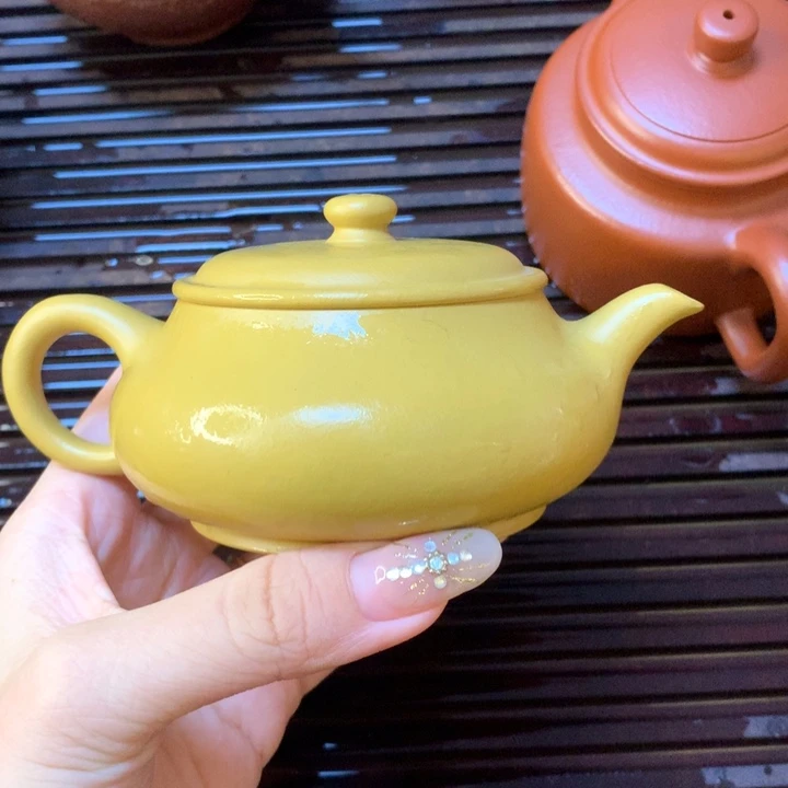 紫砂茶壶紫砂茶壶 黄金段明炉 150cc