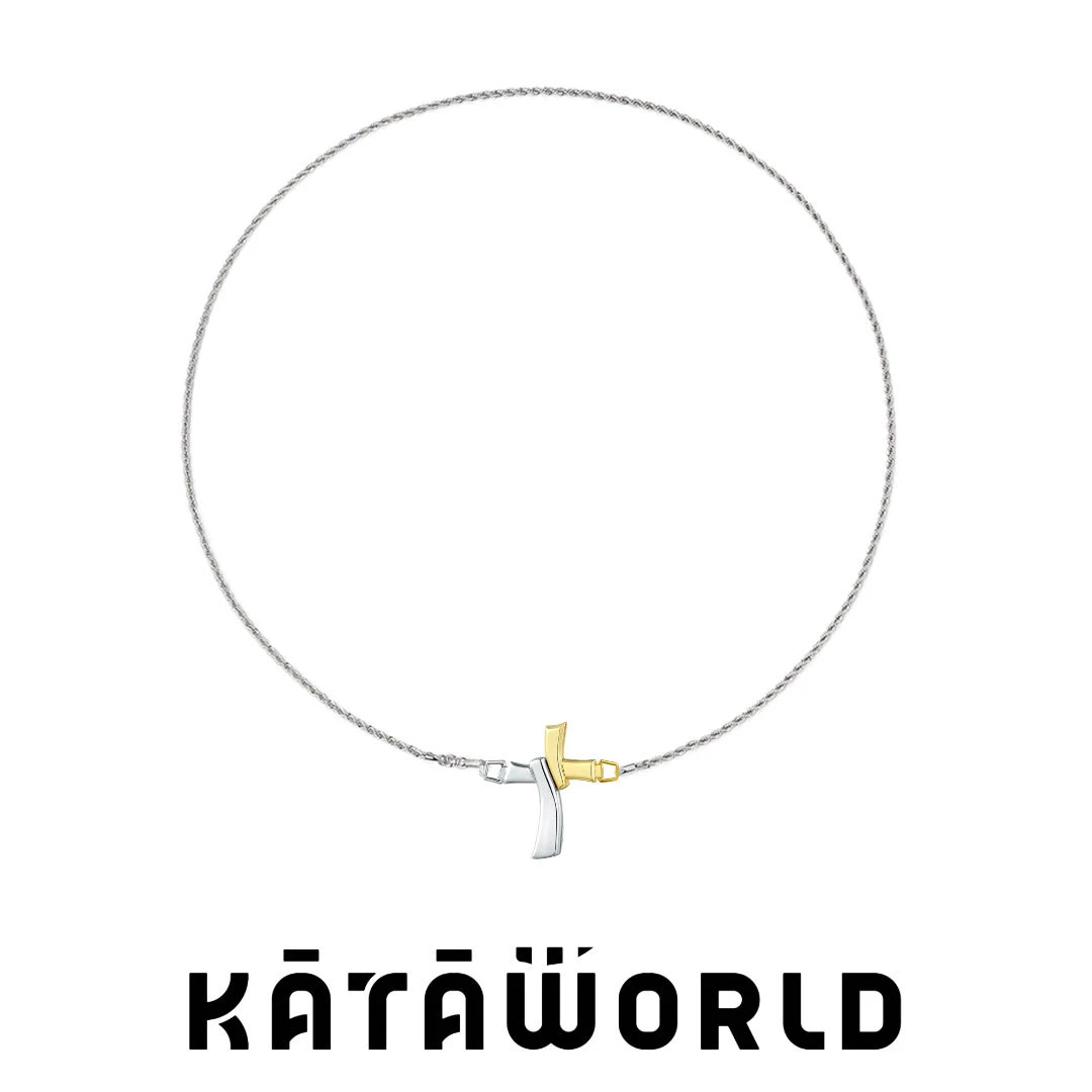 KATAWORLD 铜合金项链 【主理人】重组十字星金色