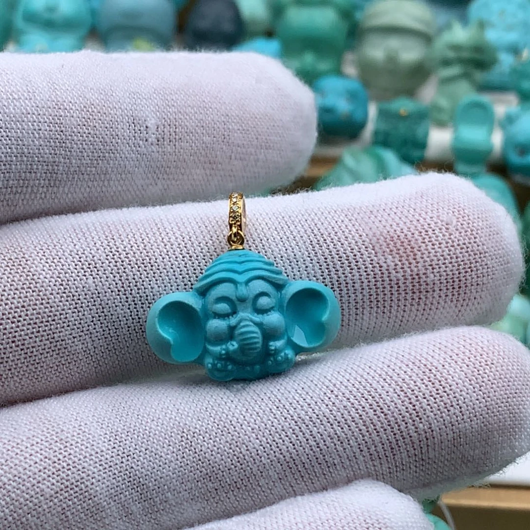悟***空绿松石未镶嵌手链