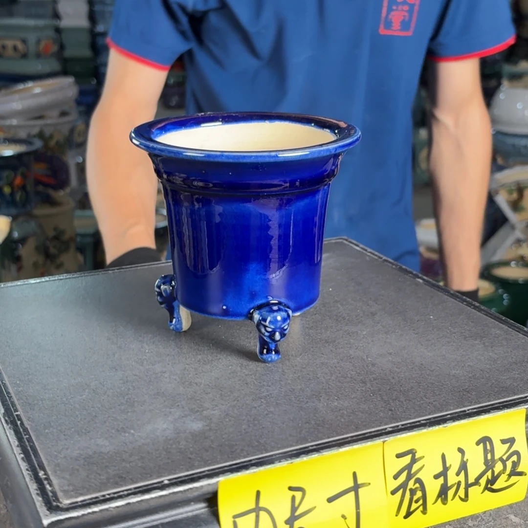 一风堂石湾花盆 内10*10气孔泥子