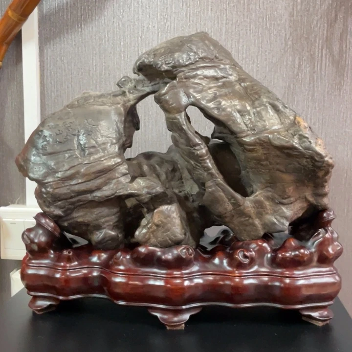 灵璧石茶道具摆件摆件