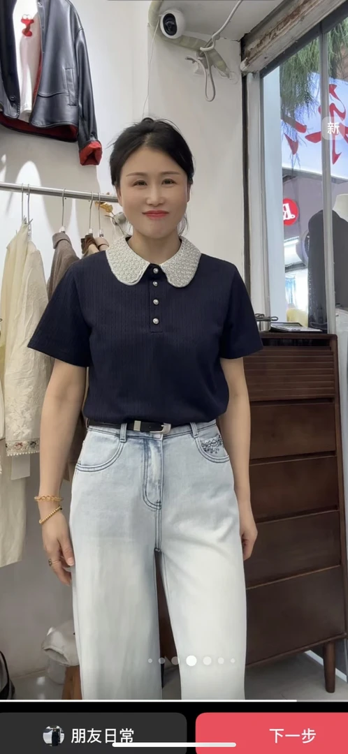 翻领短袖T恤女韩系气质显瘦小衫短款正肩直筒上衣