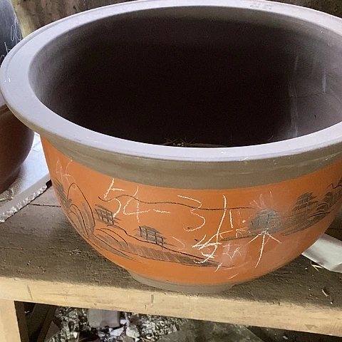 紫砂中国宜兴紫砂花盆＇