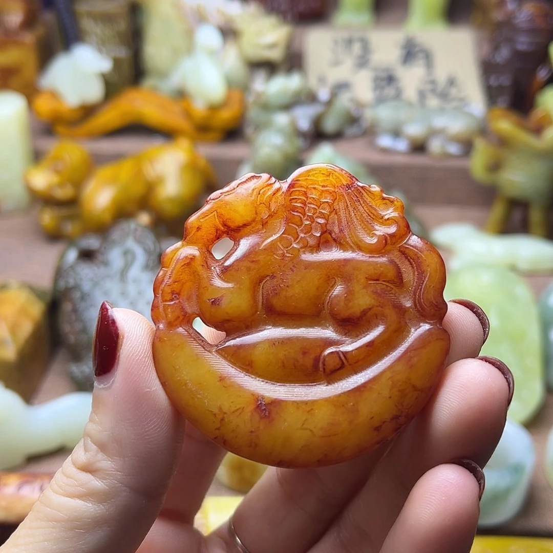白玉菩提吊坠107。。