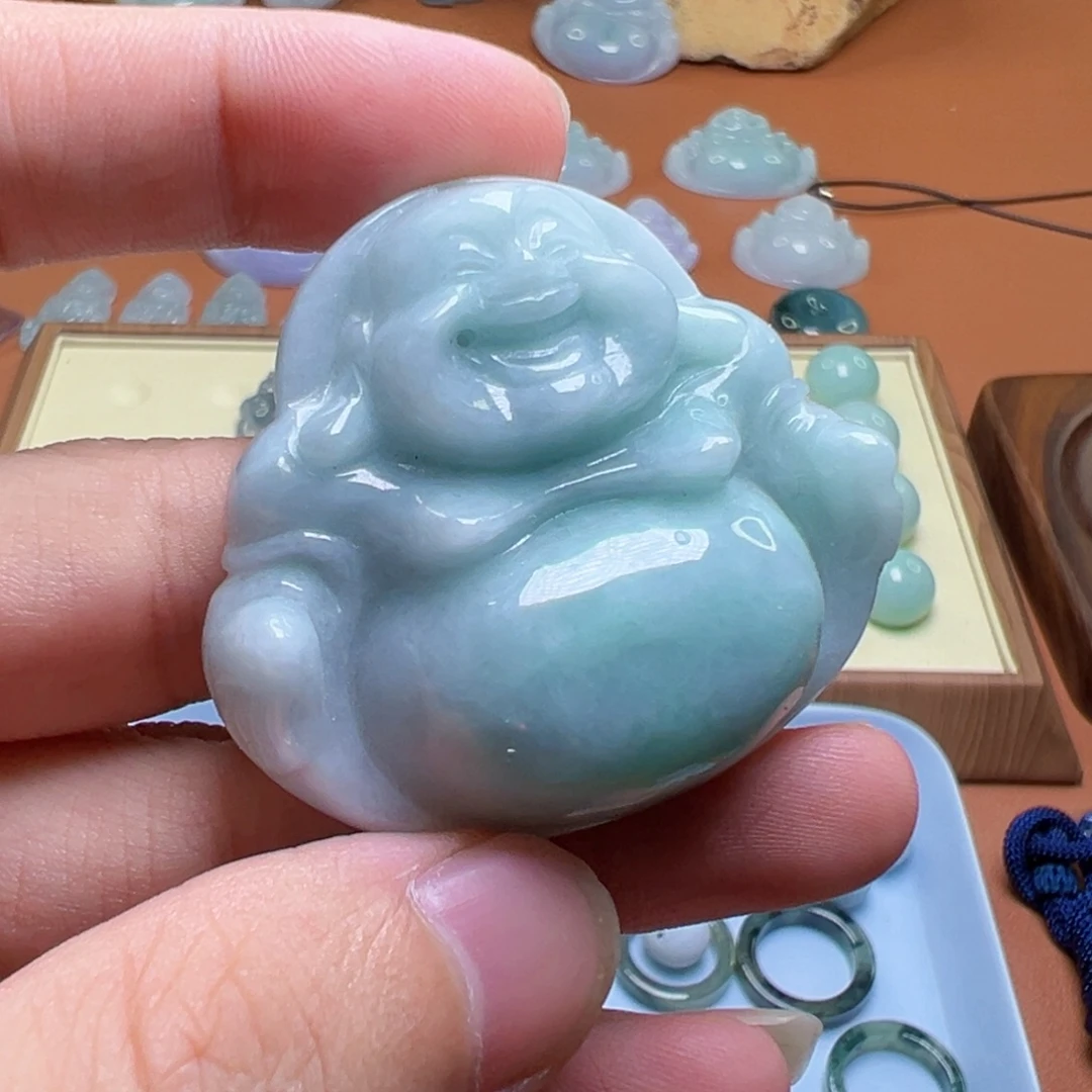 翡翠未镶嵌颈饰翡翠挂件