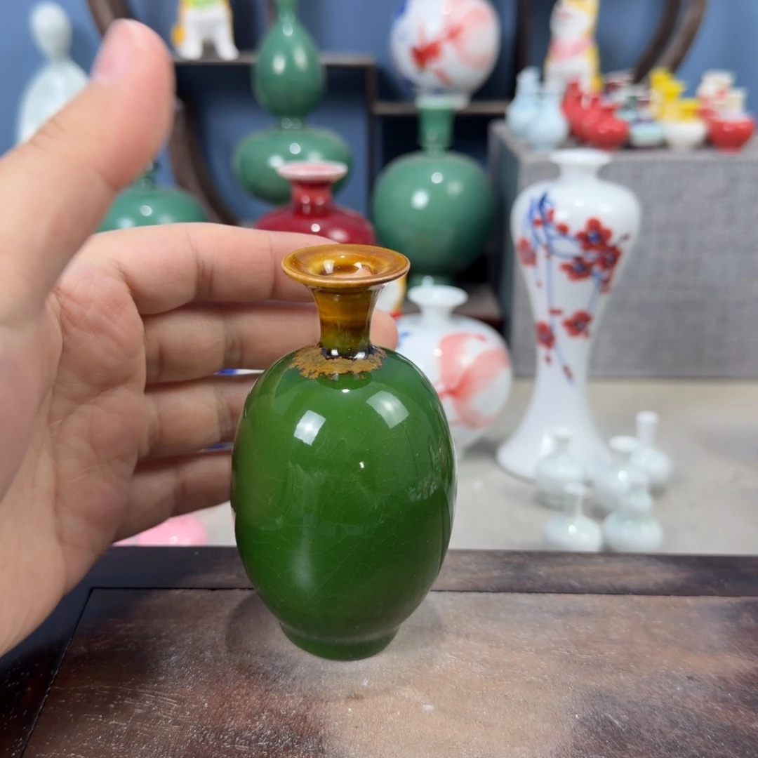 陶瓷手工小花器摆件