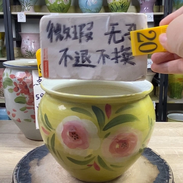 景德镇高温陶瓷花盆