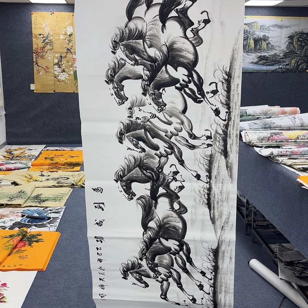 国画作品全场放漏