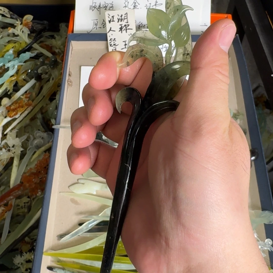 岫玉发饰未镶嵌明君玉簪贼拉好看