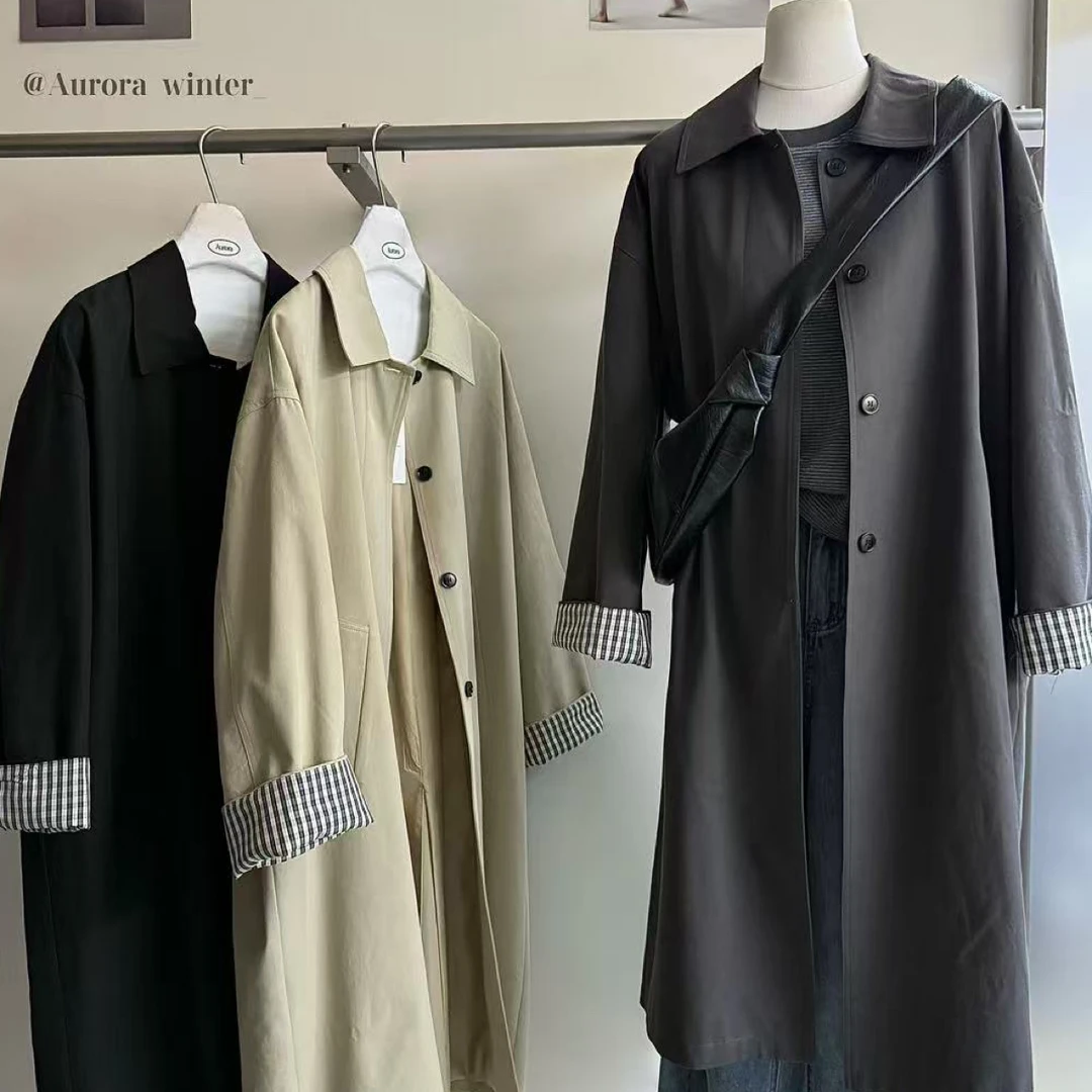 韩版中长款外套5187