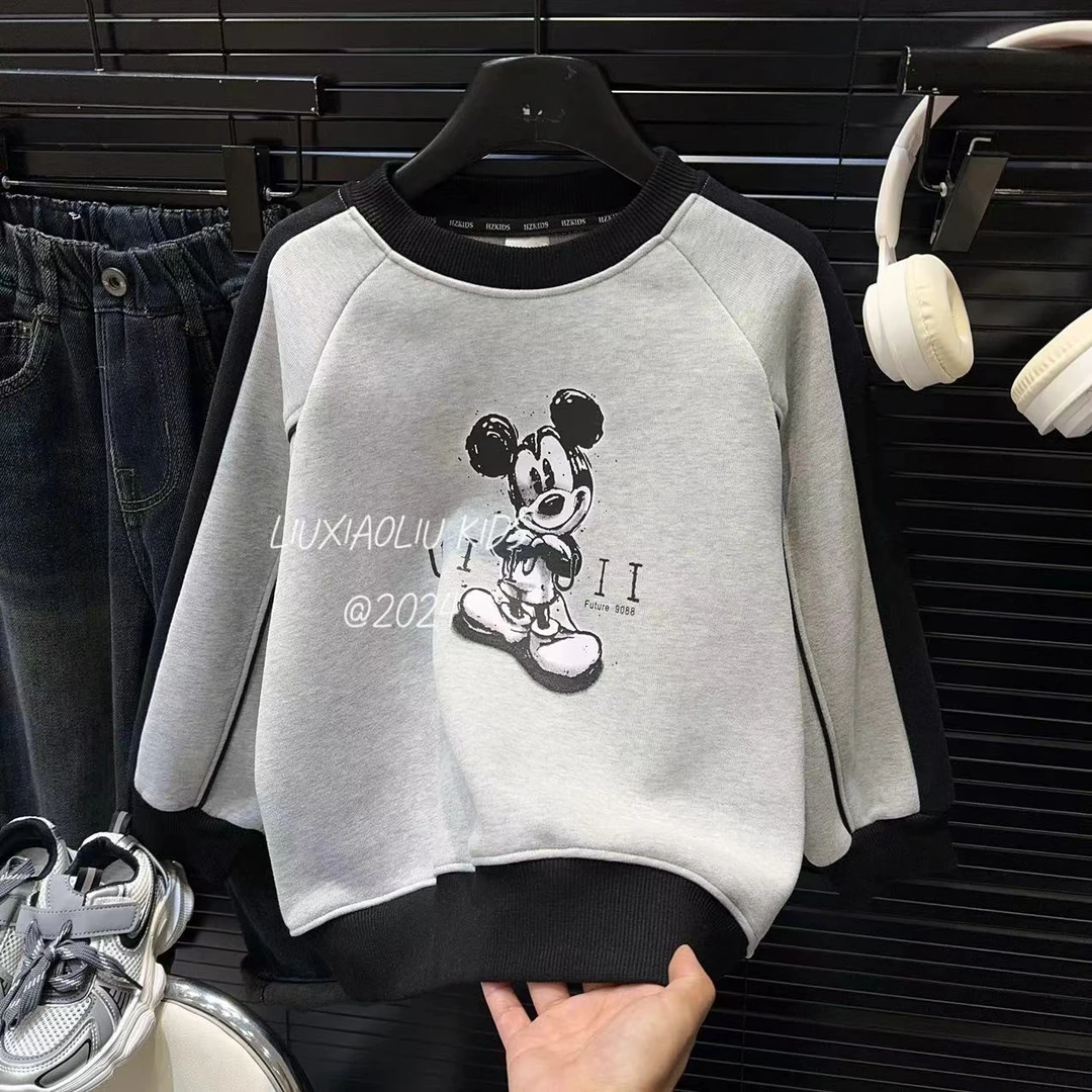 杭州六小六正版 BY LIUXIAOLIU韩版高货秋冬季儿童加绒卫衣12119