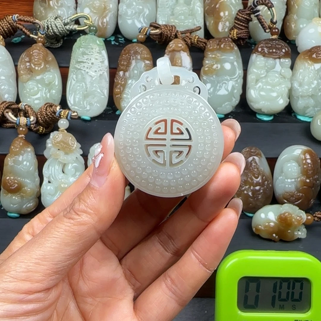 和田玉挂件未镶嵌工*诗