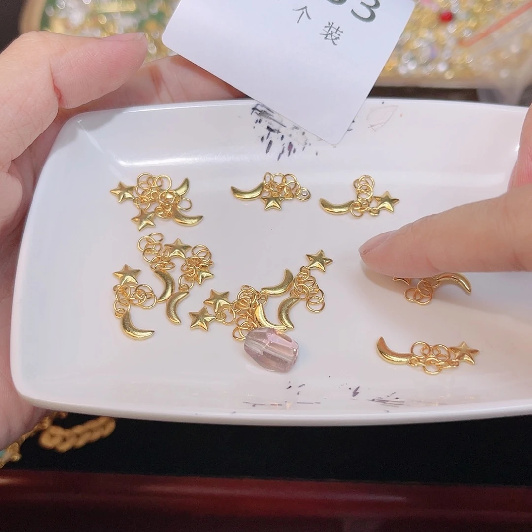 紫晶珠宝半成品银S925镀金镶嵌153