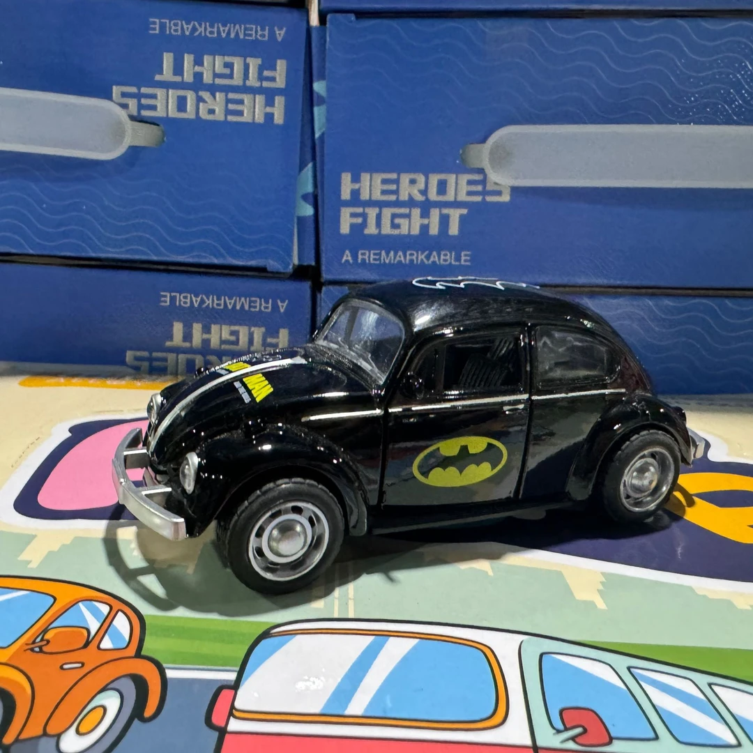 甲壳虫黑色玩具车科学带回力带声光