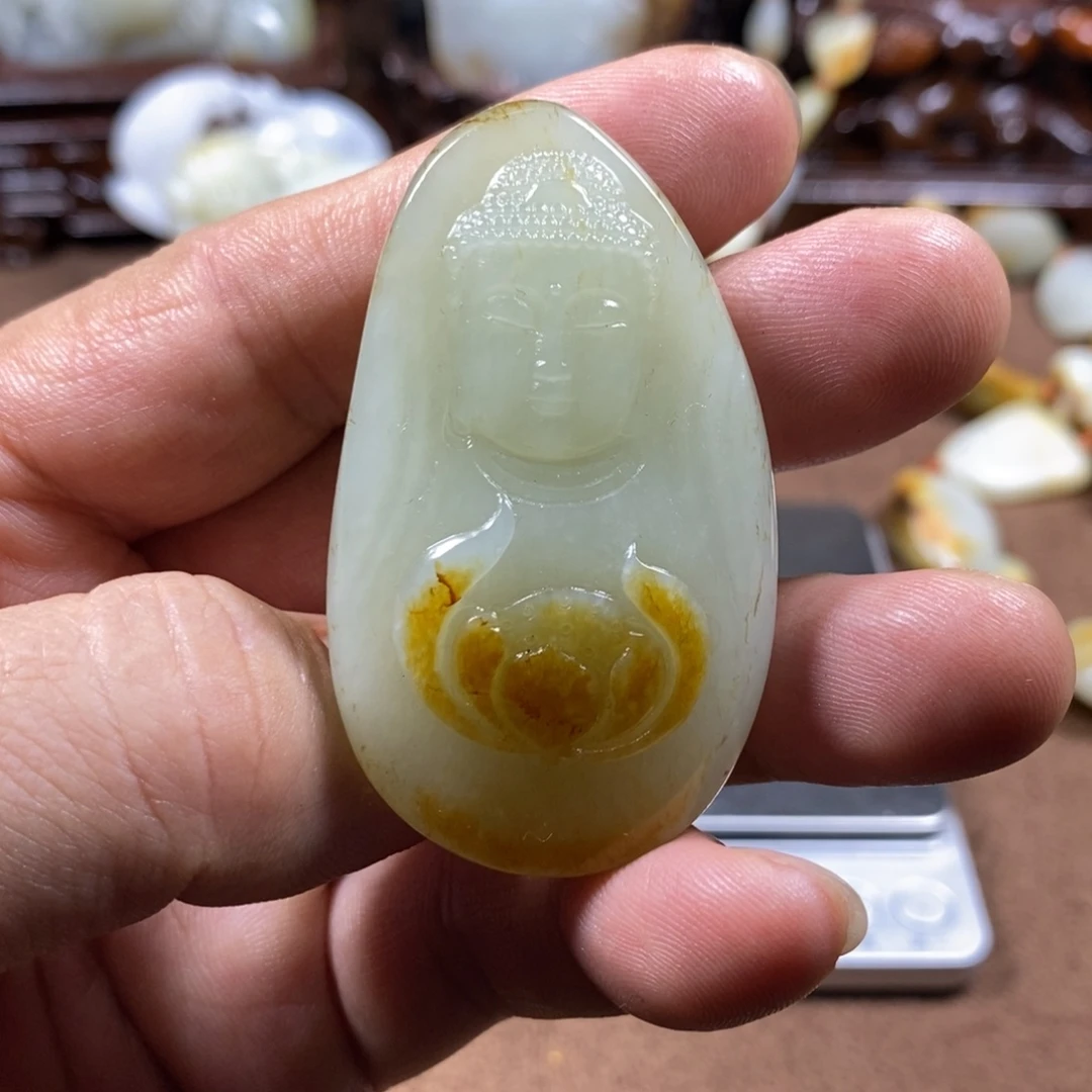 和田玉未镶嵌挂件