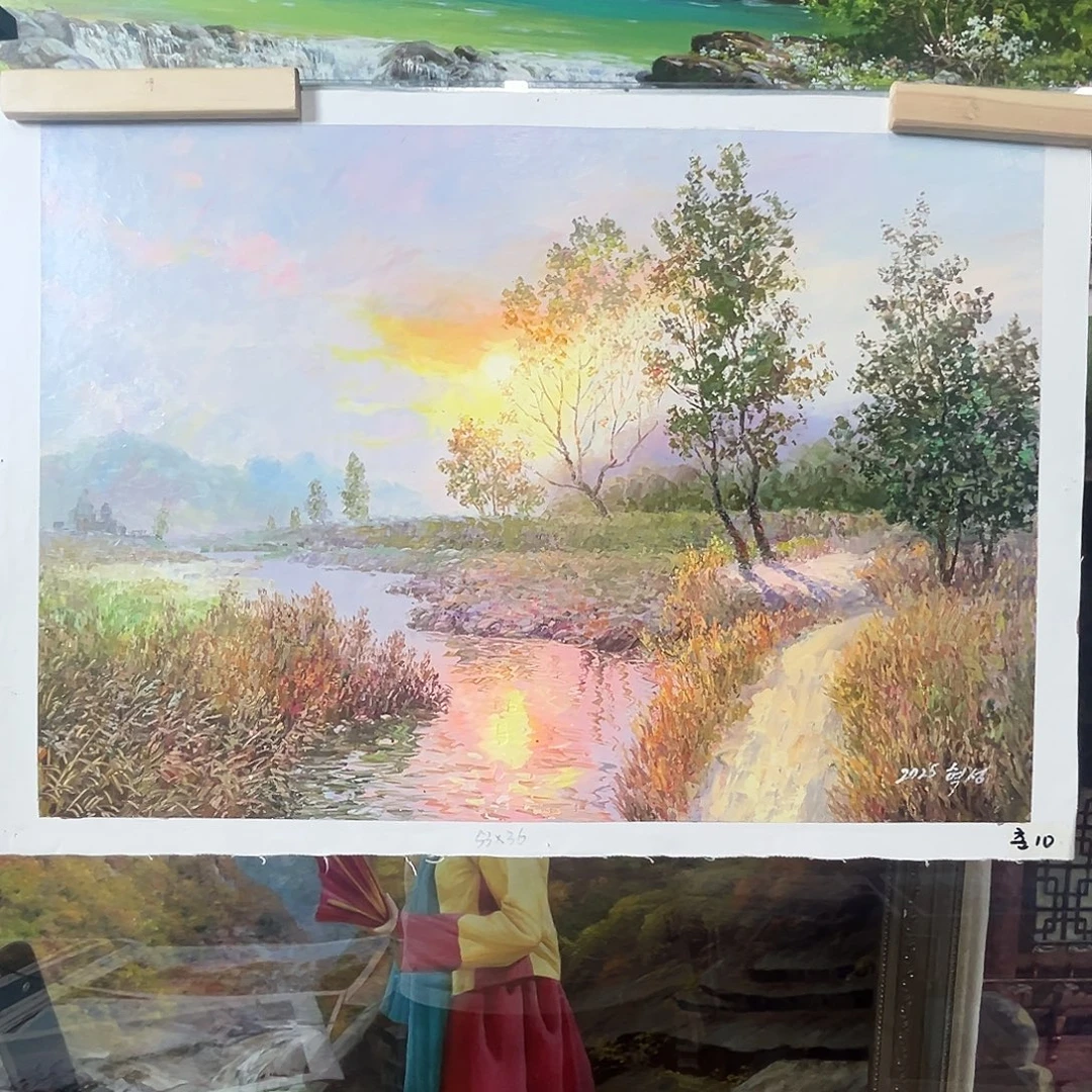 钱***华油画朝鲜艺术家53/36