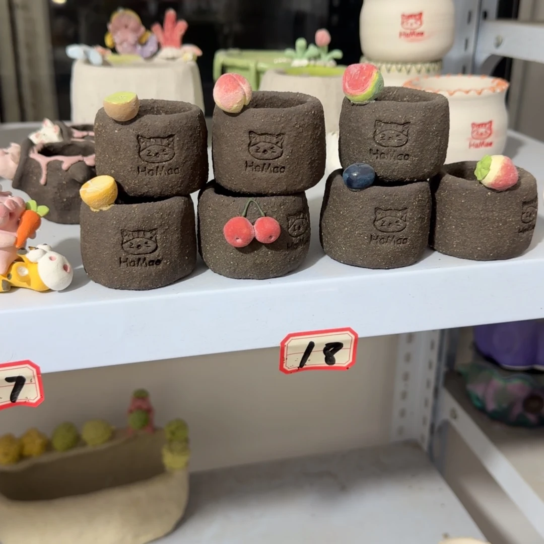 厂家直销手工花盆摆件4个盆
