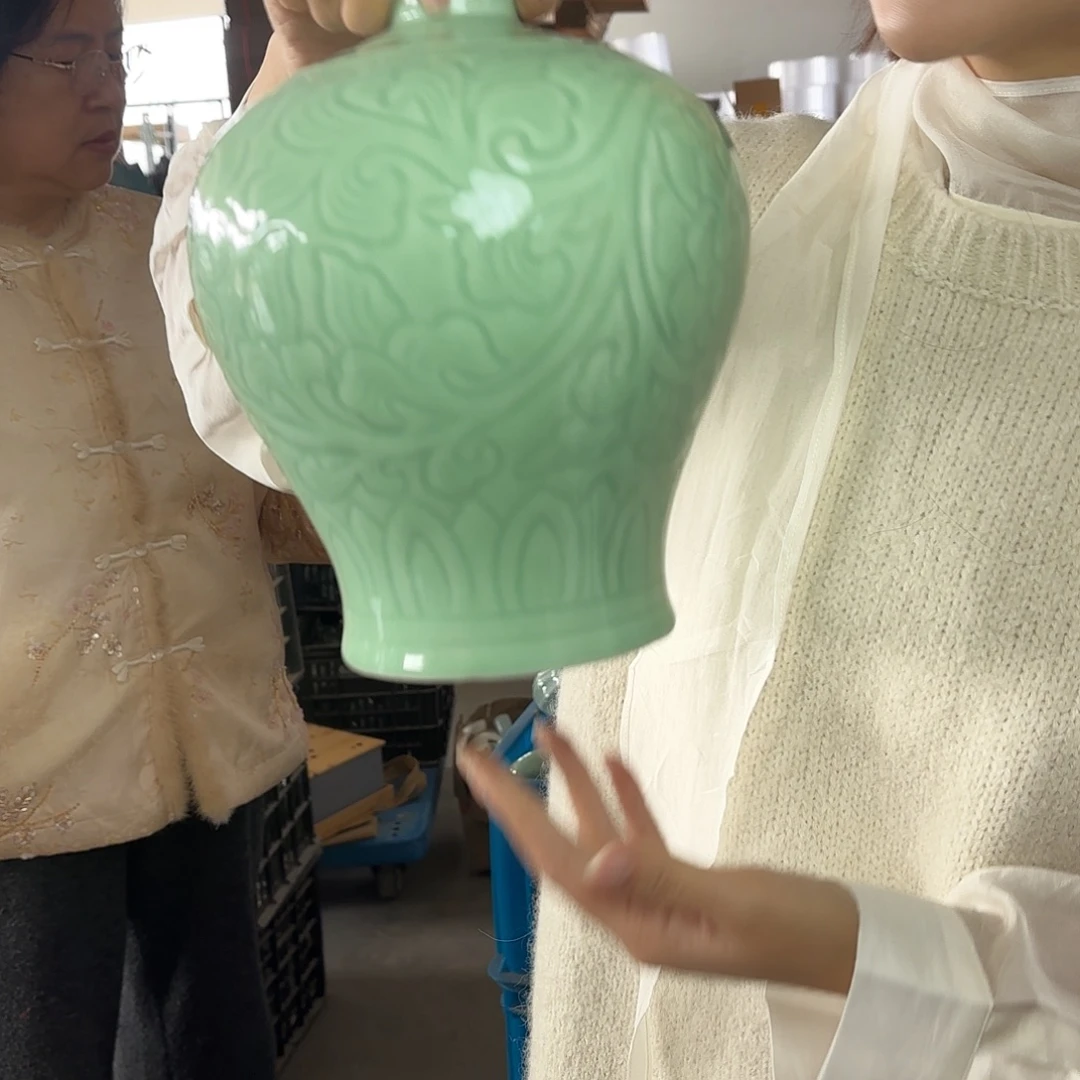 龙泉云间青瓷小米茶器