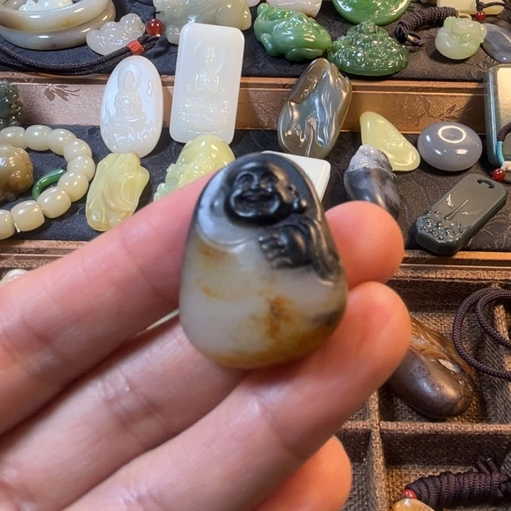 和田玉未镶嵌吊坠(不含链)