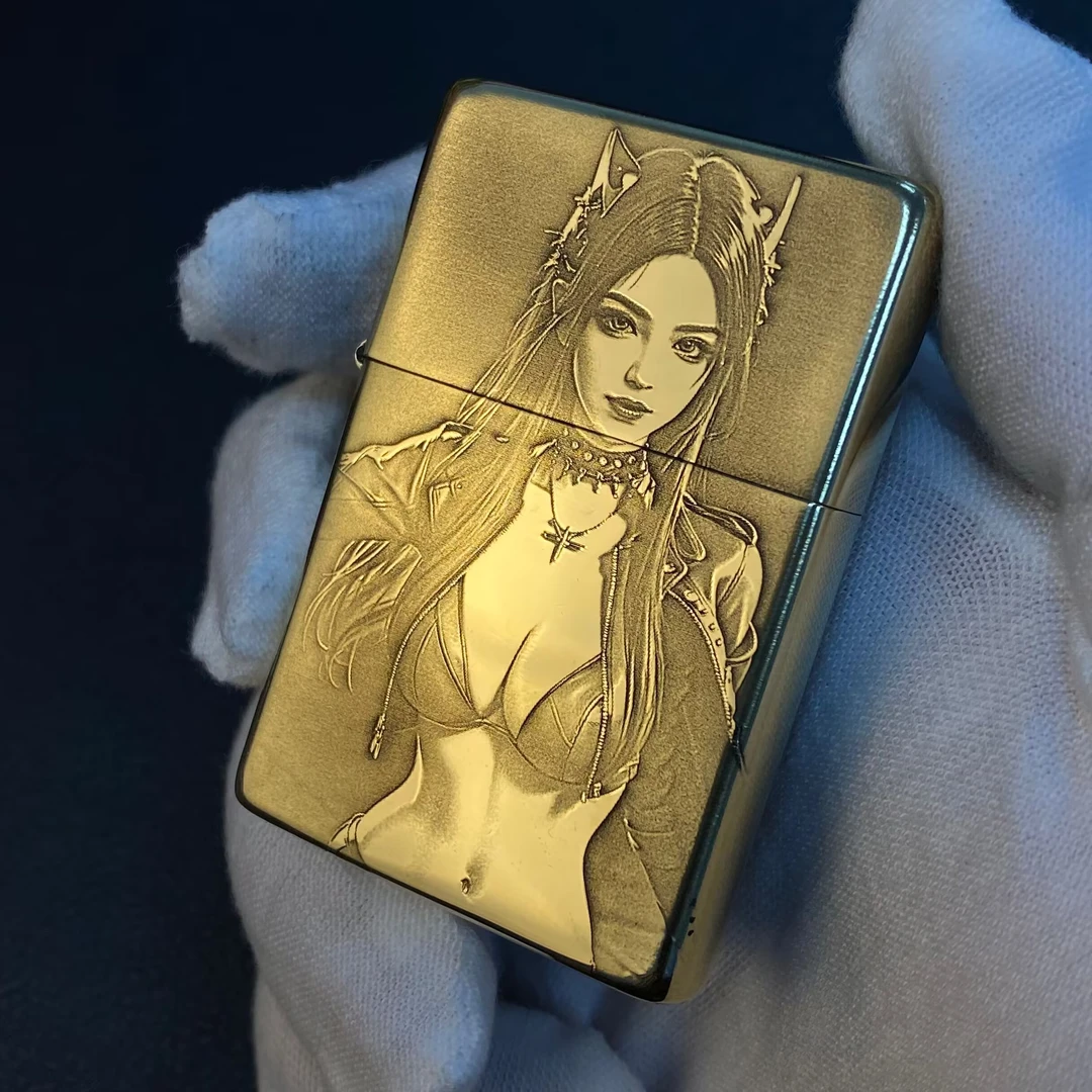 ZORRO【城市猎人】佐罗ZC9性感美女打火机特工猫女平头超薄盘玩