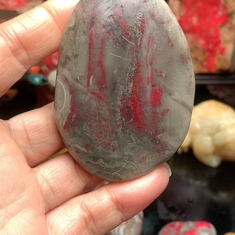 昌化石昌化鸡血石挂件