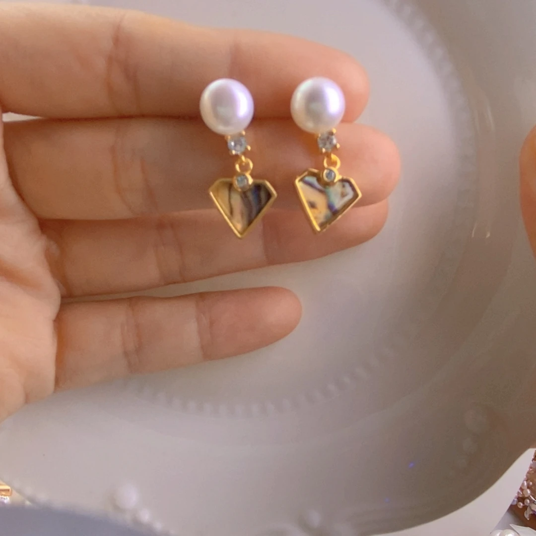 合金吊坠(不含链)淡水珍珠