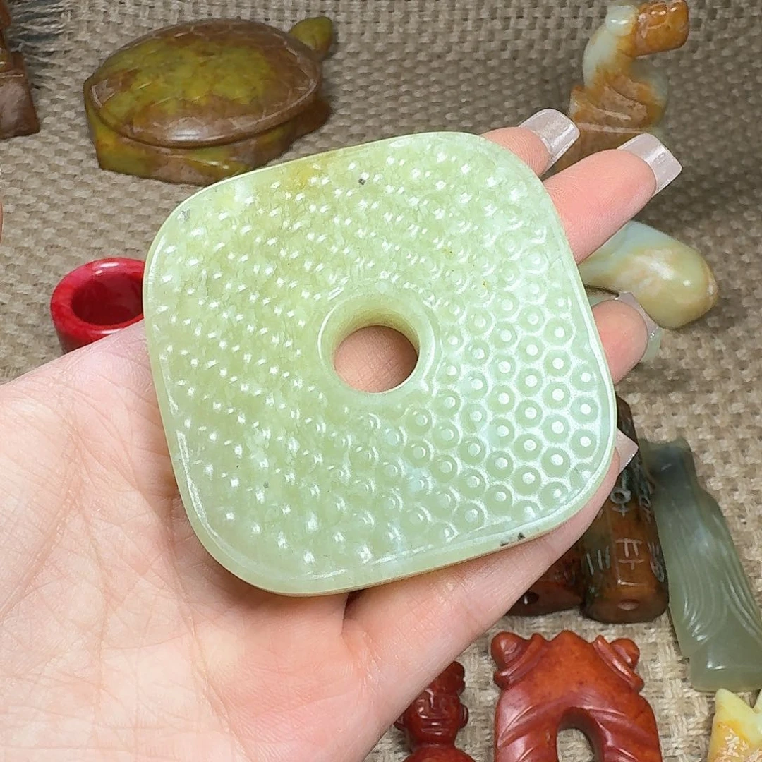 白玉菩提吊坠挂件