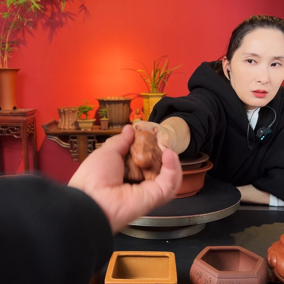罗***夜紫砂花盆紫砂花盆
