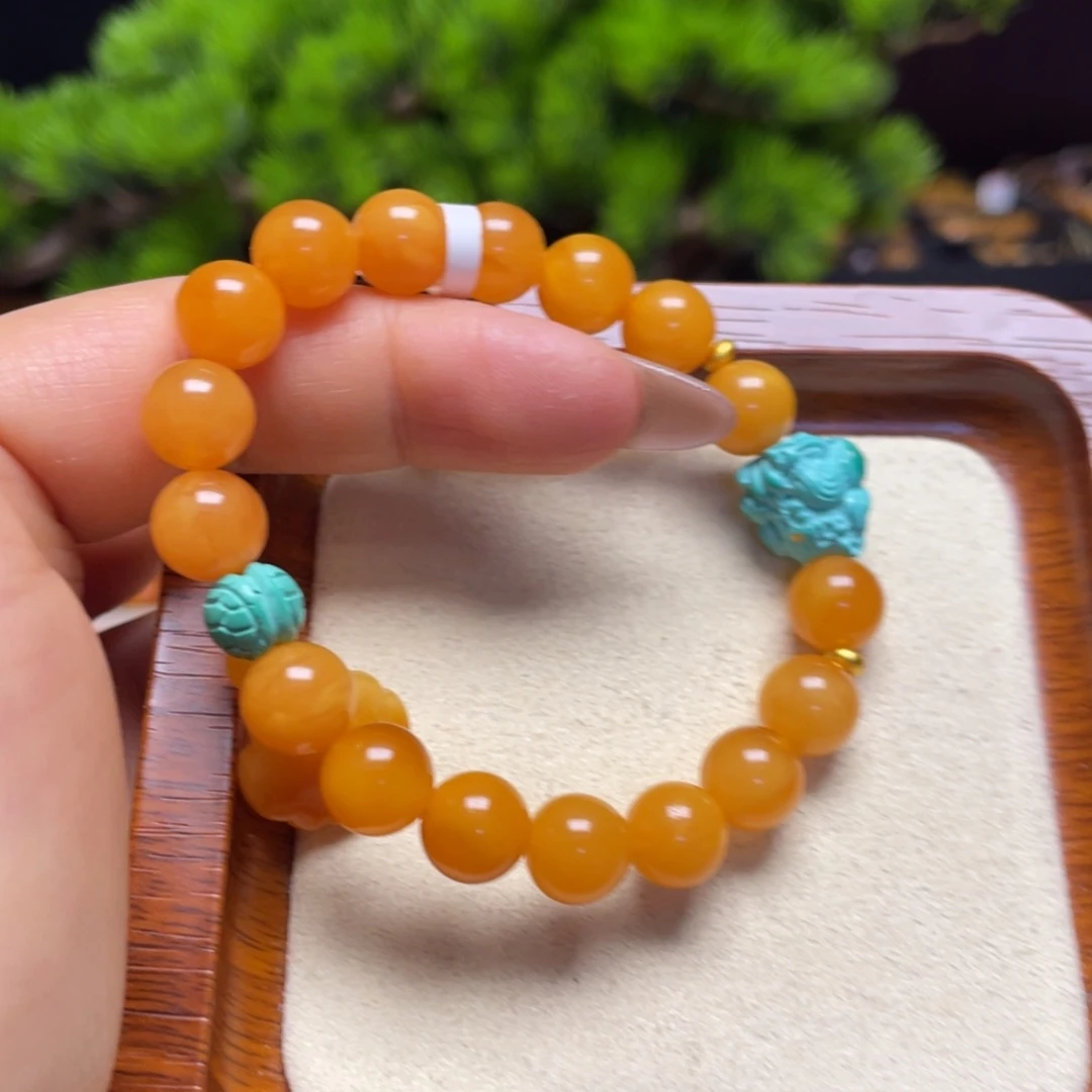 蜜蜡手链未镶嵌手串