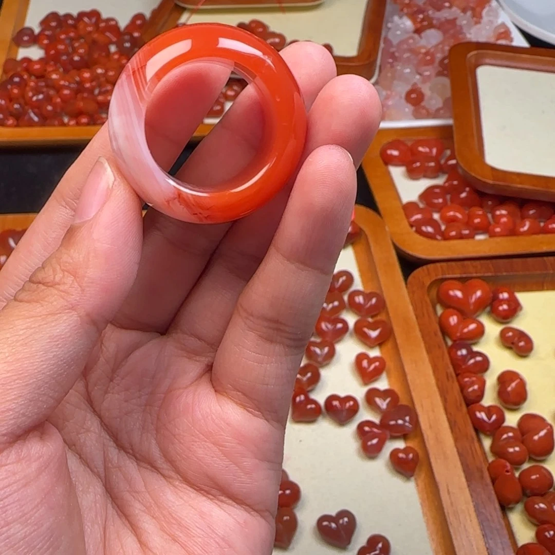 南红玛瑙未镶嵌挂件微瑕不退换